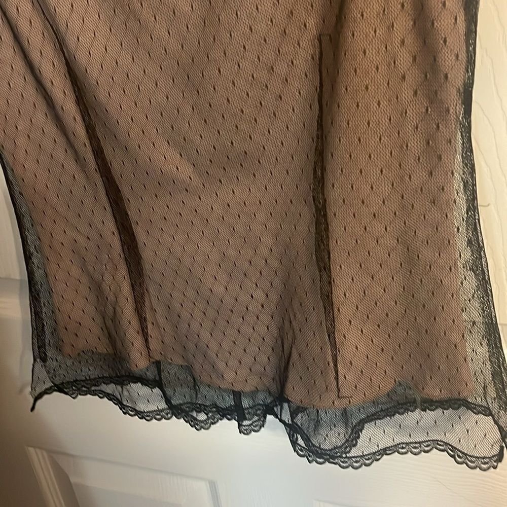 BCBG MaxAzria Vintage Black tan top size small - Picture 7 of 7